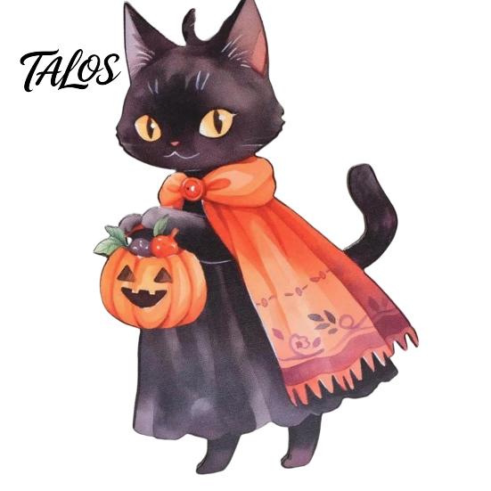Cute Black Cat Window Ornament Halloween Witch Wooden Hanging Ornament, Decorative Pendant, Unique Tree Holiday Party Favors for And Decor Vintage