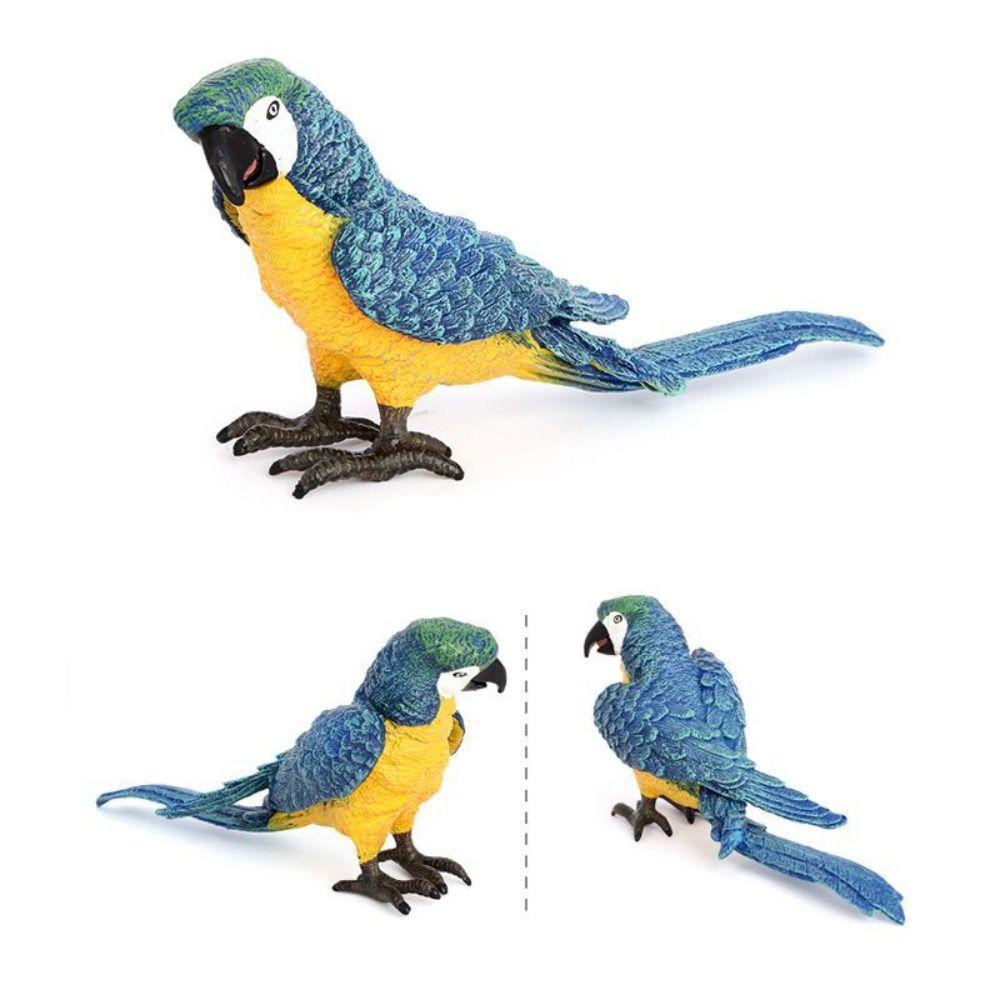 Creative Artificial Parrot Model Cute Lawn Figurine Miniature Landscape Ornament Bird Statue  Gift