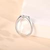 925 Sterling Silver Women's Ring with Simple Marquise Cut Moissanite