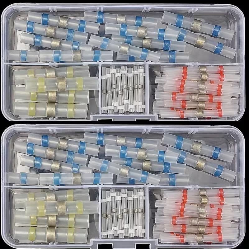 Waterproof Solder Seal Heat Shrink Tube Sleeves Electrical Wire Connector Butt Splice Terminals Heat Shrinkage Cable Connectors