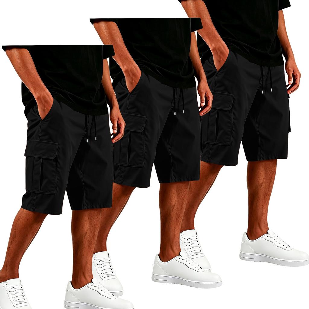 Pánské cargo šortky Relaxed Fit s vnitřním švem 5 palců Vícekapesní pro letní sporty a venkovní aktivity