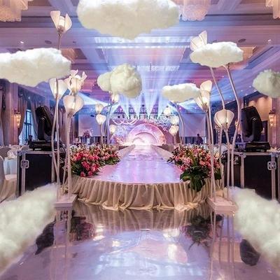 Weiße Wolken Baumwollwolke Hochzeitsrequisiten Kinderzimmer DIY Dekoration Fensteranordnung Hochzeitsfotografie Party Simulation