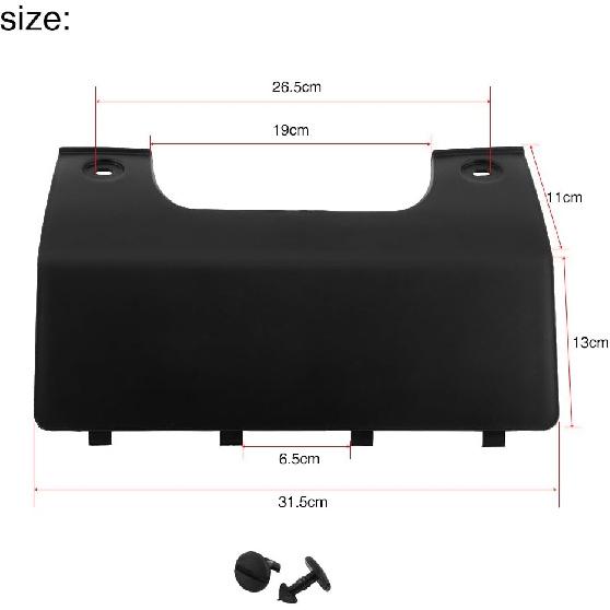 Car Tow Hook Cover for Land LR3 05-09 LR4 10-12, Plastic Rear Bumper Tow Towing Eye Hook Cover Black, OE: DPO500011PCL