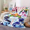 1pc Mighty Morphin Power Rangers Digital Printed Flannel Blanket, Super Soft Plush Fleece Bed Cover, Multipurpose Four Seasons Hypoallergeni