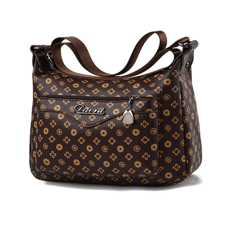 New flower material retro trend shoulder bag small square bag
