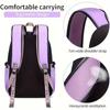 Capacity Large Schoolbag With Cute Plush Pendant Cute Girls Backpack Waterproof Nylon Fabric Bookbag For Kids Teens Students