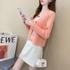 2025 New Style Petite V-Neck Airy Knit Cardigan for Early Autumn