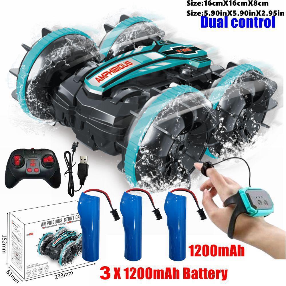 Amphibious Rc Car Remote Control Stunt Car Vehicle Double-sided Flip Radio Drift Off Road Outdoor Toys For Boy Children Gift