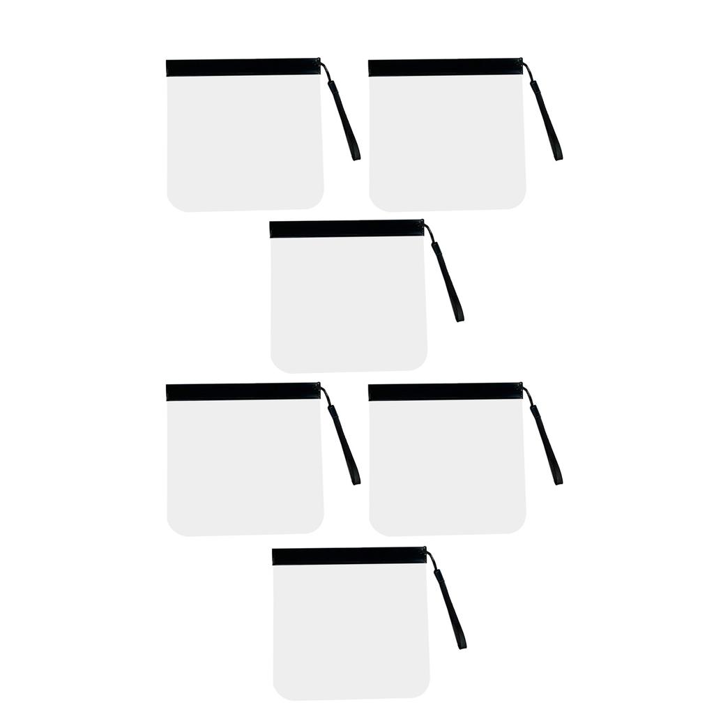 Pack of 6 EVA Waterproof Storage Bags EVA Clear Bags for Travel Accessories Waterproof and Space Saving Organizers