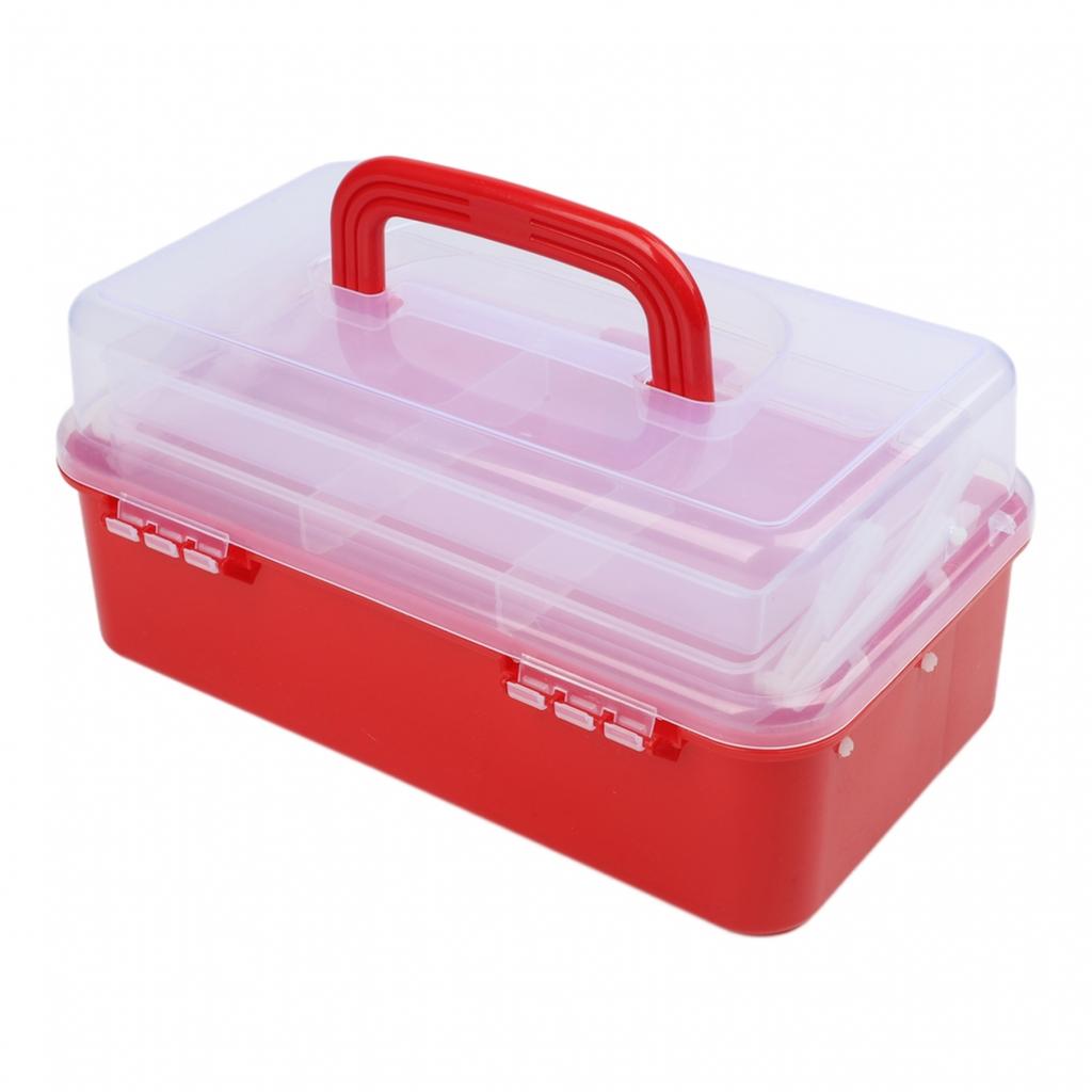 Compact 3 Layer Organizer Box Great for Fishing Tackle and Accessory Storage