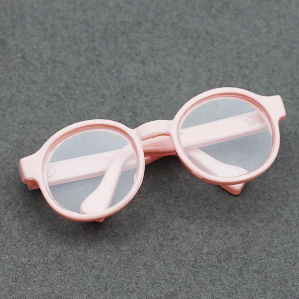 

Labubu 6.5cm Transparent Plastic Glasses for 1/8 1/6 1/3 1/4 BJD for Labubu MSD Plush For EXO Doll Sunglasses 6.5 cm for labubu