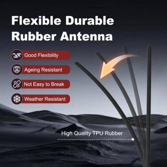 1x 7" TPU Spiral Radio Antenna Mast Rubber for Toyota 4Runner 1996-2002