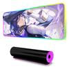 Clorinde Mouse Pad RGB Gaming Mousepad Big LED Pad PC Desk Mat Luminous Mouse Pad Large Keyboard Mats Table Rug With Backlit