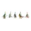 5PCS Octopus Fishing Lures 28g Soft Silicone Glow Squid Jigs Skirt Tail Swimbait with High Carbon Steel Hook for Freshwater Saltwater Ocean Fishing