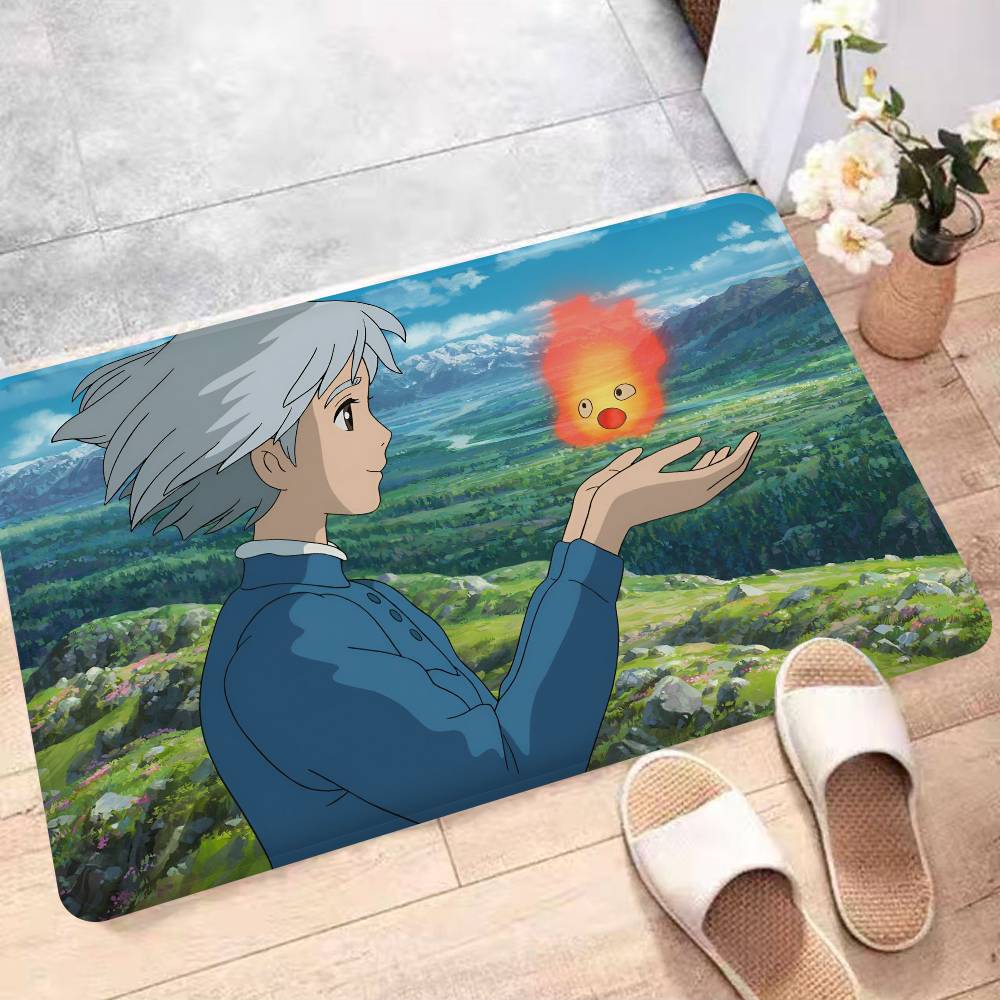 Japan Anime H-Heulen M-Bewegliches C-Schloss Badematte INS Stil Weich Schlafzimmerboden Haus Waschküchenmatte Rutschfest Willkommen Fußmatte