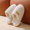 2025 Silent Antibacterial Plush Cotton Slippers - Winter Indoor Thick Sole for Men & Women
