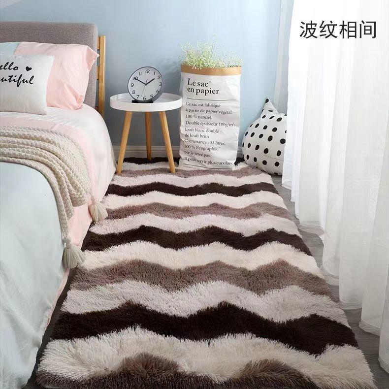 Alfombra Suave y Peluda para Sala de Estar, Alfombras Mullidas para Niños, Alfombra Grande de Área Beige de Felpa para Dormitorio, Habitación Infantil, Guardería, Decoración Moderna para el Hogar