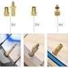 21Pcs Bicycle Valve Adapter Set Aluminum Alloy Presta Schrader Valve Adapter Inflator Pump Nozzle Kit Inflator Pump Accessory
