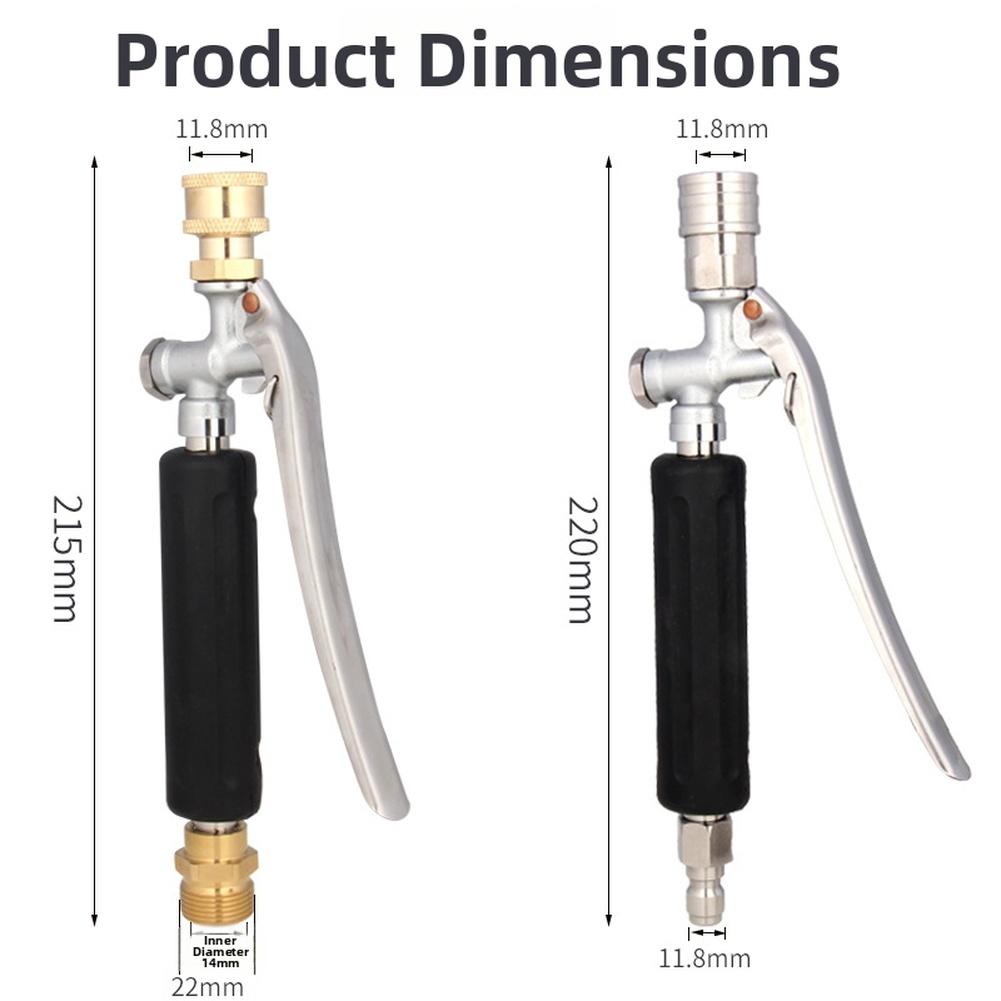 1pc High Pressure Washer Extension Pole With 1/4 Quick Connection Handle For Car Washing Garden Yard Rinsing Cleaning