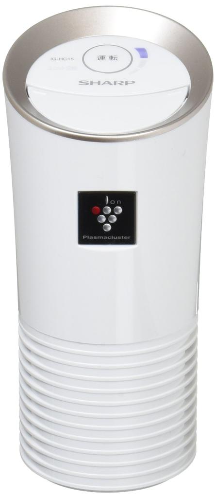 Sharp Plasmacluster 25000 Ion Generator, Cup Holder Type, White, IG-HC15-W