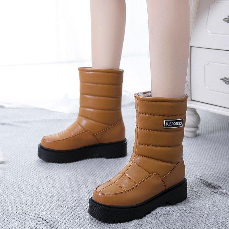 

Сохраняйте тепло при ходьбе, горячие продажи по всей сети, зимние повседневные и удобные женские сноубутсы 40 коричневый