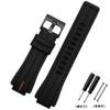 Cinturino per orologio in gomma di alta qualità per orologio TIMEX T2N720 TW2T76300 Serie T2N721 Uomo Nero Impermeabile Silicone Sportivo 24*16mm