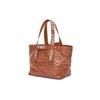 Loewe Fold Shopper Series Logo Large Capacity Tote Bag Paper Texture Cowhide Leather Handbag Unisex Tote Bag Brown B507X23X01-2530