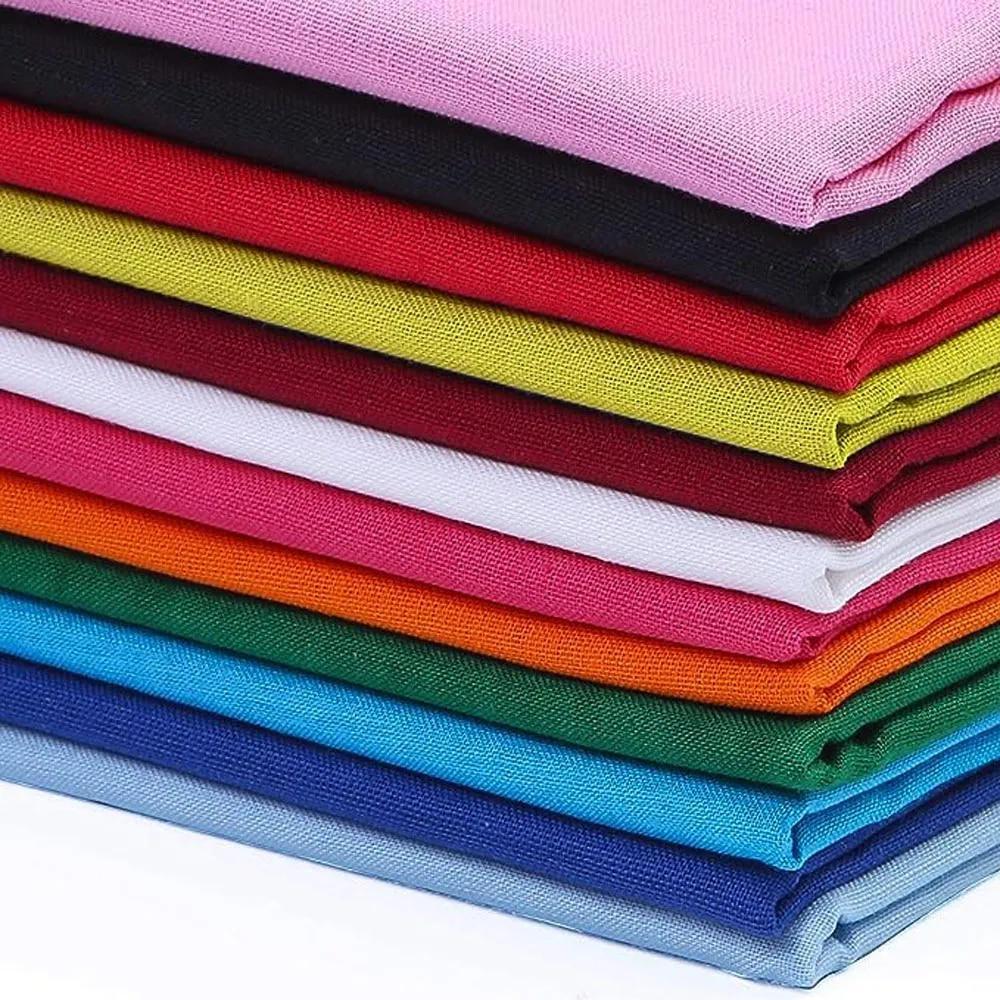 Cotton Square Neck Scarf Mixed Solid Colored Neckerchief Head Wraps Scarf Bandana Headband Scarf for Women Men Sport Outdoor