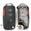 jingyuqin 10pcs 2/3/4/5 Button Folding Remote Key Shell for VW Tiguan Golf Sagitar Polo MK6 Touareg SEAT Flip Case Fob