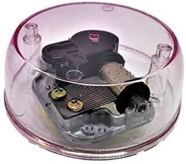 Pink Music Box DIY Rotating Music DIY Movement Kit, Gift, Box, Plastic, Hand-Winding Movement, (Anpanman March)