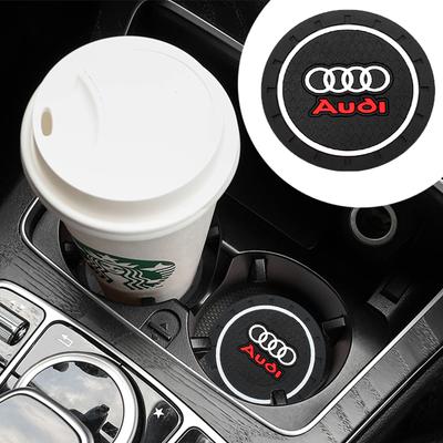 Neu für T A3 A4 A5 A6 A7 A1 A2 Q3 Q4 Q5 Q7 S3 S4 S5 S6 Auto Getränkeuntersetzer Rutschfest Wasserbecher Anti-Rutsch-Matte Auto Innenzubehör