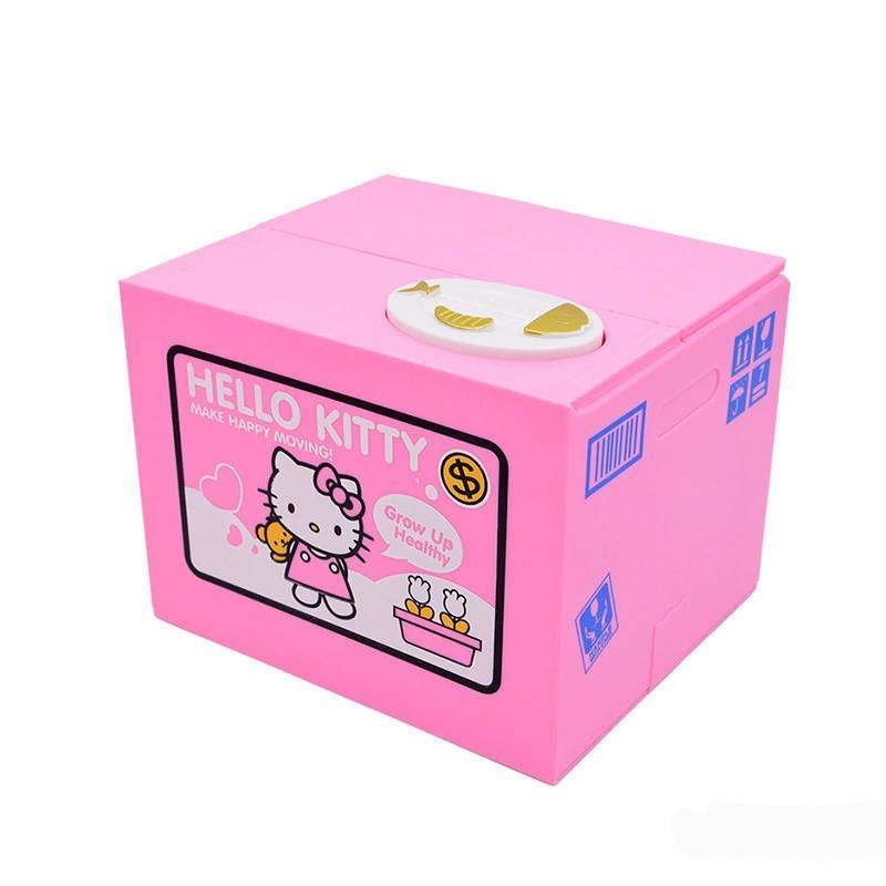 Cartoon Resin Piggy Bank With Handcrafted Painting For Kids Gifts