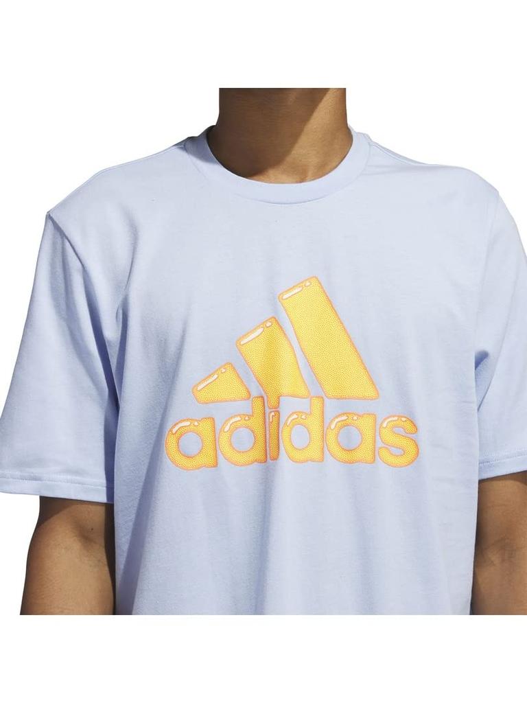 Adidas Logo Pen Fill Sportswear Graphic Blue Medium - T-Shirt, Dawn,