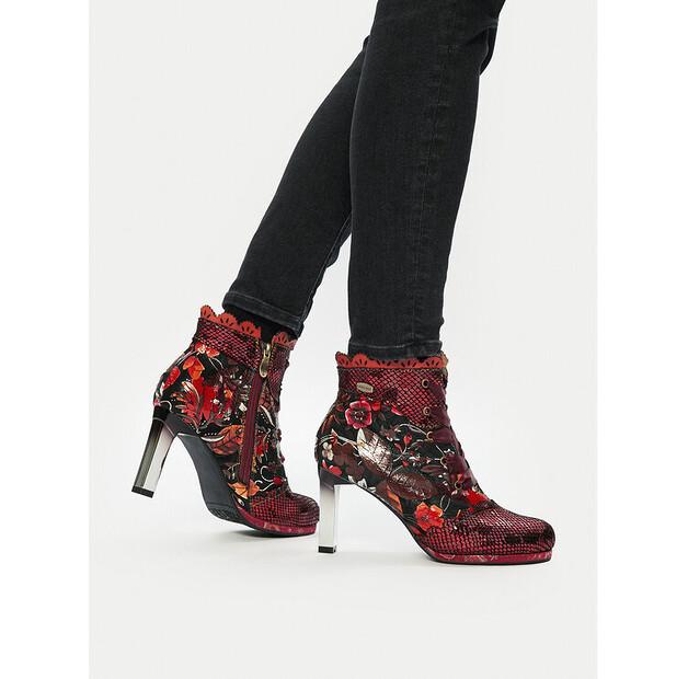Laura Vita Hicao 47 Ankle Boots, Red