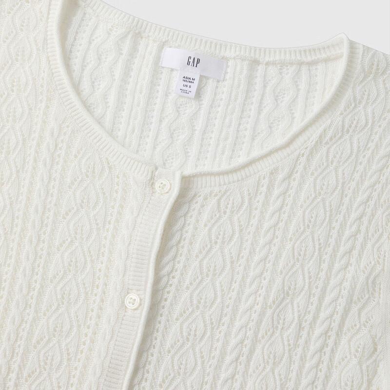 Gap Women's Hollow Knit Long Sleeve Cardigan