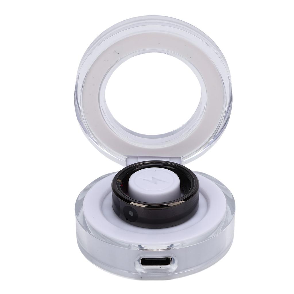 Smart Ring Touch Screen Display Fitness Tracker 50m Water Proof Video Photo Control Bluetooth Connection Smart Ring