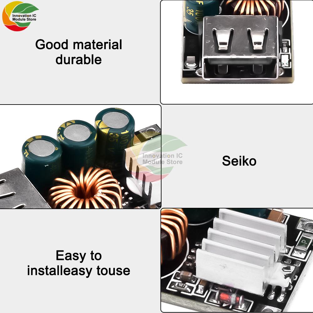 USB Buck Converter DC-DC Step Down Module DC10-30V To 5V QC 3.0 Charging Module Volt Transformer Board