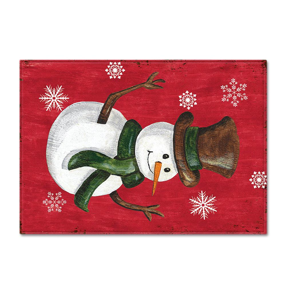 Living Room Carpet Merry Christmas Bedroom Floor Mat Doormat For Europe And The United States