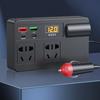 120W Car Power Inverter with PD 30W Type-C & USB-A Port DC12V-24V To 220V Car Plug Adapter Outlet Vehicle