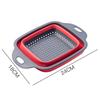 Foldable Round Vegetable & Fruit Washing Basket with Drain