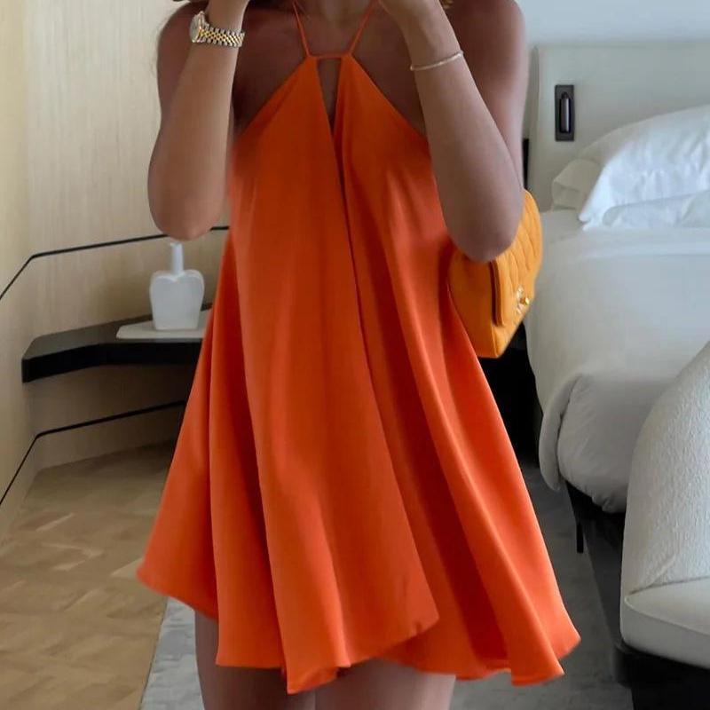 LYRIA Sexy Party Off Shoulder Dresses Women's Elegant Sleeveless Hollow Out Beach Dress Backless High Street Lady Summer Vestidos