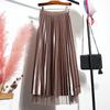 Double-Sided Mesh Beaded Pleated A-Line Bowknot Skirt - Slimming Summer 2025 Style
