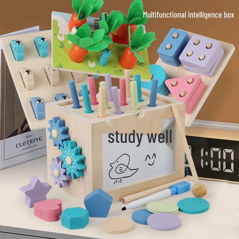 

Ten-in-One Children s Wooden Shape and Pattern Puzzle Toy