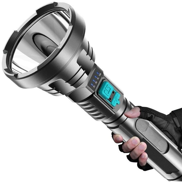 Super Bright LED Flashlight Rechargeable Generation Quad Core IPX6 Waterproof Camping Outdoor Adventure Flashlight