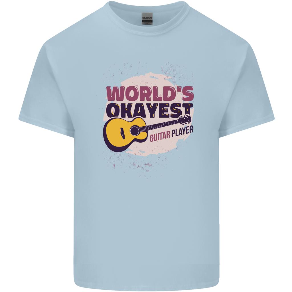 Worlds Okayest Guitar Player Funny Unisexs Light Cotton TShirt