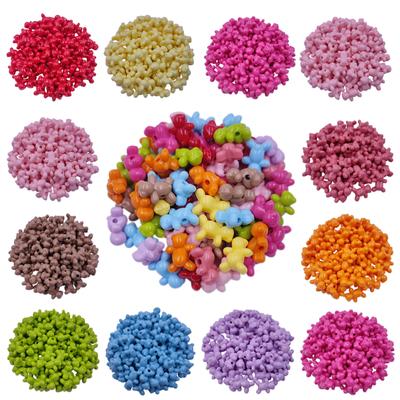 Forniture per feste a casa Ciondolo color caramella Fai da te Artigianato Colore unito Unisex Perline sciolte per la creazione di gioielli Collana Bracciale Acrilico 10 pezzi 16*13mm