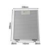 Filtre Hota Argintii Plasa Metalica Filtru Aerisire Extractor 300X240X9mm Pentru Majoritatea Hotelor de Bucatarie de Marca Lidere cu Grăsime Îmbunătățită