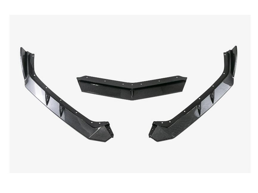 Chevrolet Corvette C8 Front Lip Splitter 2020-2024, Three-Section Design