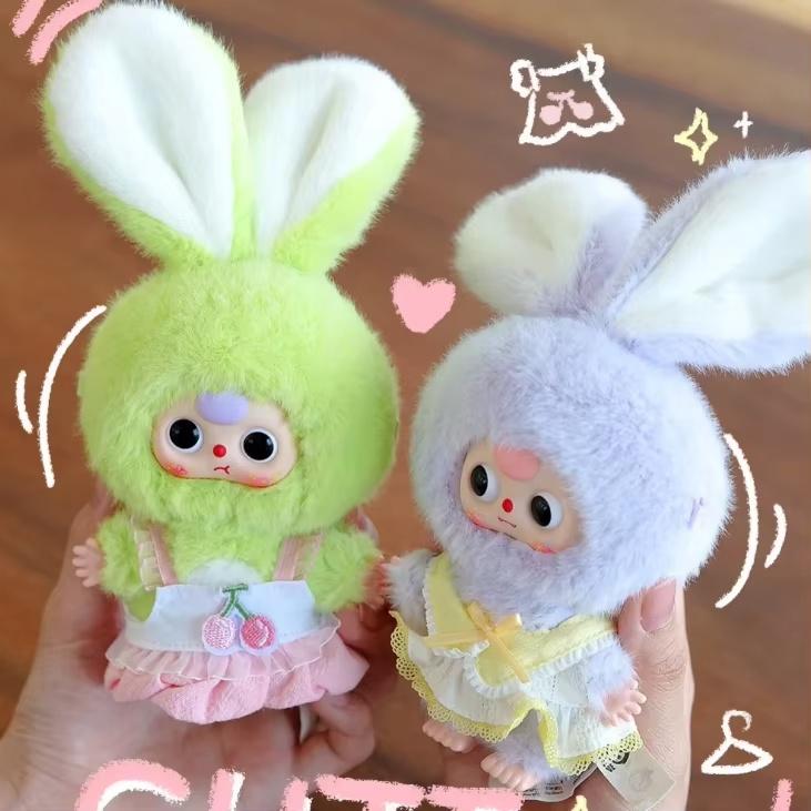 Miniature Bunny Vinyl Figure Blind Box: Cute Macaron-Themed Collectible, Bag Charm & Decorative Ornament