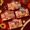 4pcs Thickened Lucky Red Pocket Cartoon New Year Red Packet Red Envelope Bag  2026 Horse Year
